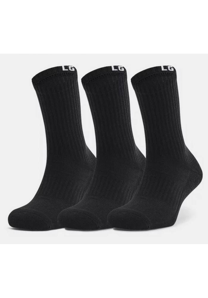 PACK 3 CALCETINES UNDER ARMOUR NEGROS